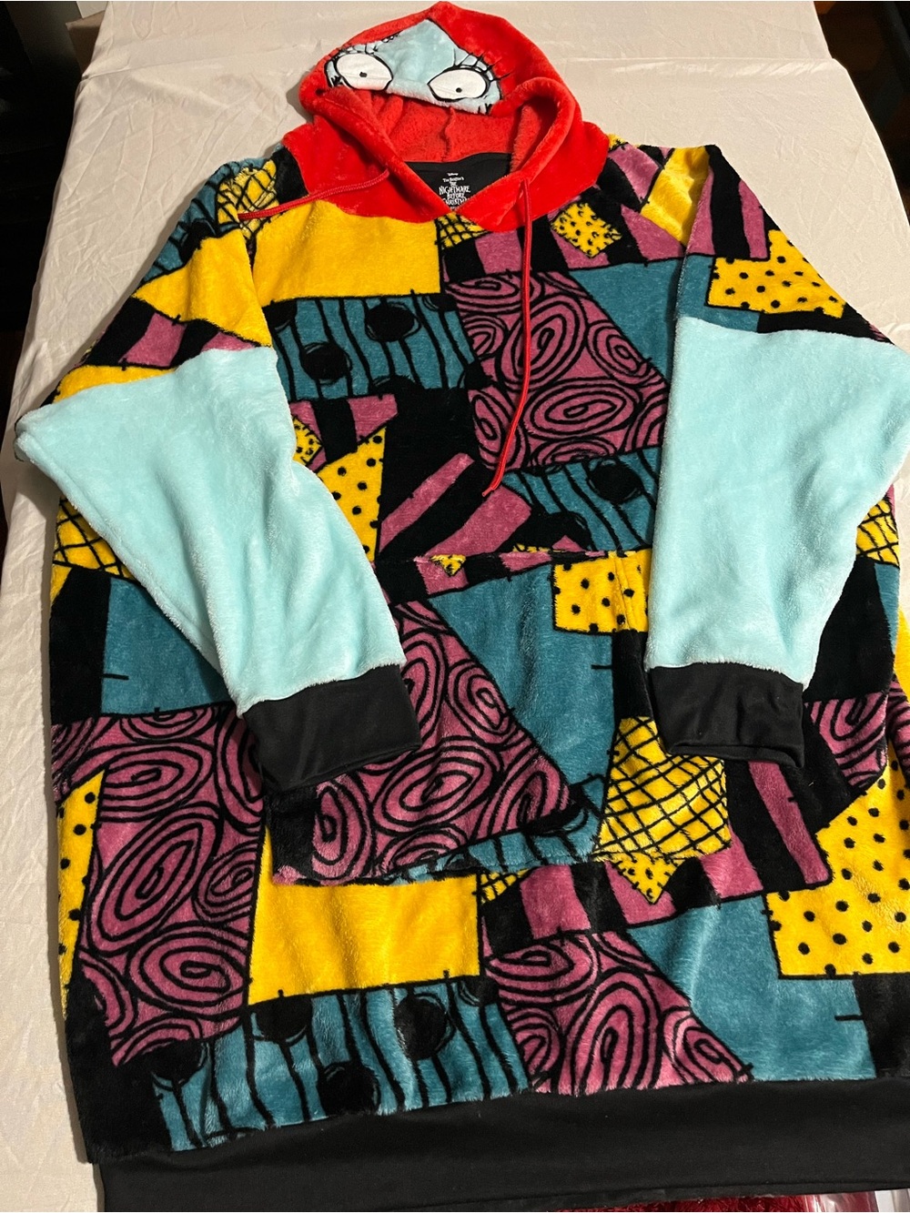 The Nightmare Before Christmas Plush Character Hoodie Women’s Size 3XL